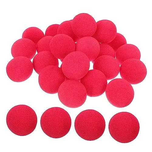 Produktbild: GALPADA 25St Schaum Nase faschingskostüme karnevalskostüme funny present karnevalskleidung fasnachtskostüme Partyzirkus Clown Kostüm Nase Karnevalsclownnase Cosplay-Nasendekor Schwamm rot