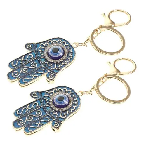Produktbild: GALPADA 2 Stücke Bösen Blick Auto Spiegel Hängen Zubehör Auto Decor Charme Handgemachte Auto Hängen Ornament