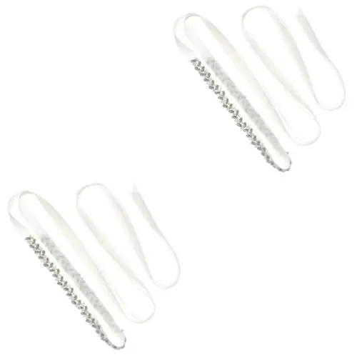 Produktbild: GALPADA 2St Gürtel aus Strass Glitzergürtel Hochzeitsgürtel für Braut hochzeitsschmuck hochzeits schmuck Strassgürtel für die Hochzeit Brautgürtel für Hochzeitskleid Strasssteine Silver