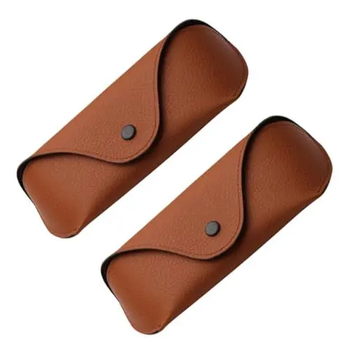 Produktbild: GALPADA 2St Sonnenbrillenetui pädiprotect schutzzelt funky säckchen geldbörse nah Brillenaufbewahrung Tragetaschen Auto Brillenetui Reiseetuis für Brillen schnapsgläser Brillenhalter Brown