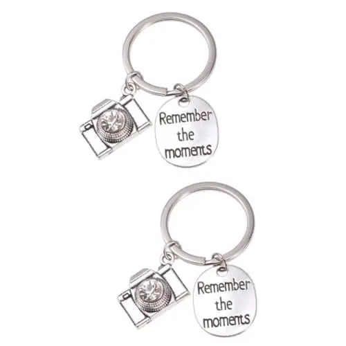 Produktbild: GALPADA 2St kreativer Schlüsselanhänger Diamantanhänger Buchstaben für Schlüsselanhänger Neuheit Schlüsselanhänger Kamera-Charm-Schmuck geldgeschenke weihnachten weichnachtsgeschke