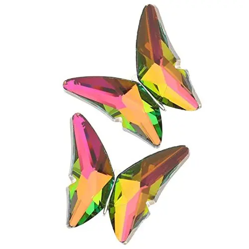 Produktbild: GALPADA 2St schmuck dekoration clip Stickaufkleber für Kleidung schmetterlingsapplikationen shoe charms Schuhdekoration Schmetterlinge Nähmaterial Kleidungsstück Dekore Legierung