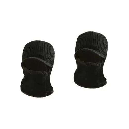 Produktbild: GALPADA 2St winddichte Mütze wintermütze winterkappe cap black Visor beanie Warm hat herrenmütze hats for men Thick hat sonnencap frauenmützen Maskenhut Tuque-Hut warme Mütze Strickmütze