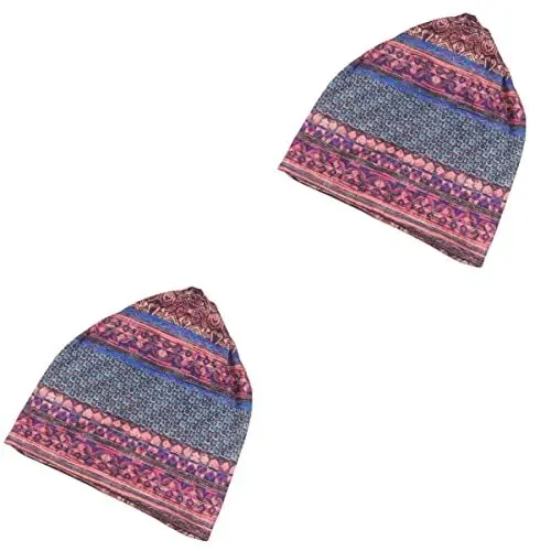 Produktbild: GALPADA 2 STK Damen Stirnbänder Baumwollmütze Gestrickte Mütze Schal Beanie-mütze Für Patienten Weiche Kappe Schädelkappe Für Frauen Damenschals Deckel Schwangere Frau Mode Schlafkappe
