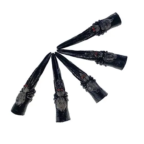 Produktbild: GALPADA 2 Sätze falsche Fingernägel Halloween-Dekor gefälschte Fingernägel Halloween gefälschte lange Nägel Halloween-Spinne halloween party halloween dekoration falsche Nägel Spinnennägel