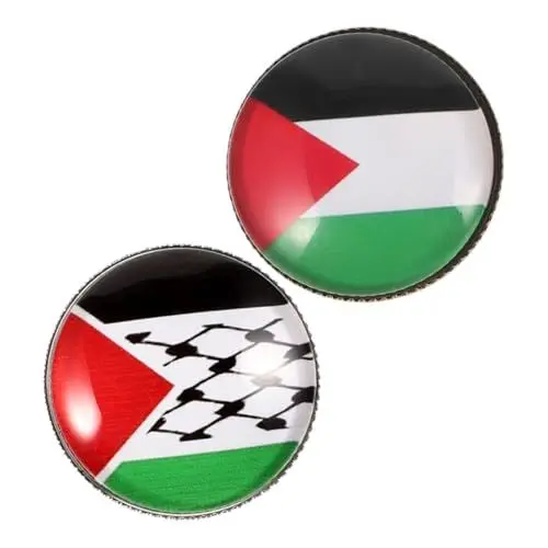 Produktbild: GALPADA Stine Flaggenbrosche Palästina-anstecknadel Nationalflaggenbrosche Flaggen-anstecknadel Für Rucksäcke Dekoratives Abzeichen Aus Zinklegierung