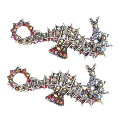 Produktbild: GALPADA 2 Stücke Strass Seepferdchen Brosche Pin Bling Meer Tier Brosche Pins Für Frauen Mädchen Hochzeit Kleid Kleidung Rock Handtasche
