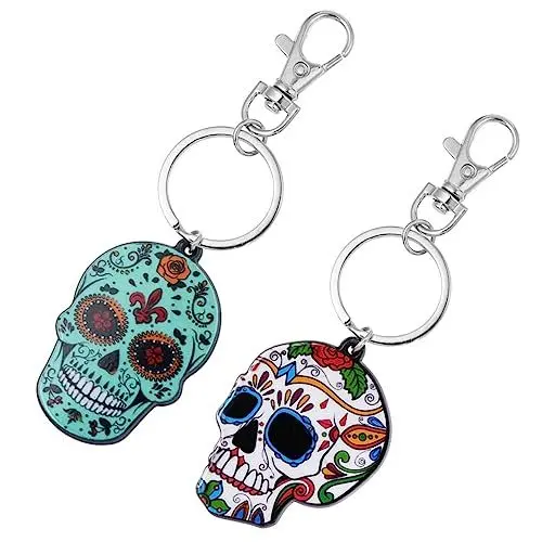 Produktbild: GALPADA 2 Stücke Acryl Halloween Schädel Keychain Große Frauen Mädchen Familien