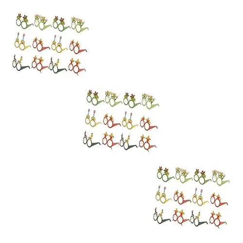 Produktbild: GALPADA 36 Stk Mexikanische Gläser Mexikanische Brille Gläser Im Mexikanischen Stil Mexikanische Partygeschenke Taco-party-brille Abschlussball Brille Mexikanisches Papier