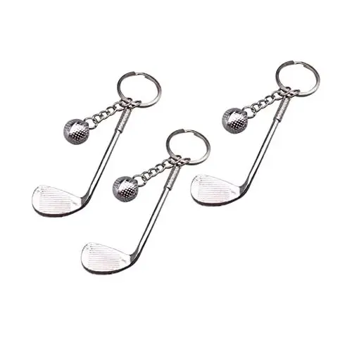 Produktbild: GALPADA 3 STK Schlüsselanhänger Mit Metallmotiv Golfschläger-schlüsselanhänger Club-schlüsselring Verein Schlüsselanhänger Themenbezogene Schlüsselanhänger Schlüsselhalter Für Sportspiele