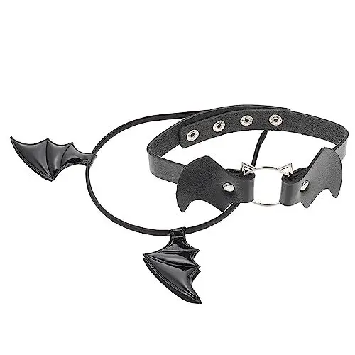 Produktbild: GALPADA 3 Sätze fledermaus stirnband kragen schwarzes Akzentdekor schwarzes halloween haarschmuck halloween kopfschmuck Outfit Haarband Halloween-Stirnband-Kostüm Fledermauskragen