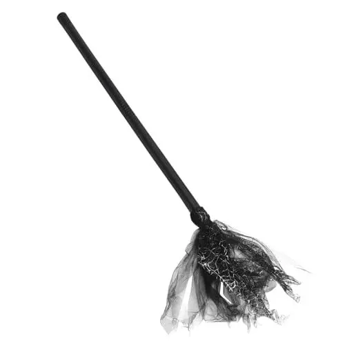 Produktbild: GALPADA 3st Abnehmbarer Besen Krummer Hexenbesen Make-up-spielzeug Halloween-besenstiel Fliegender Besenstiel Halloween-requisiten Kinderspielzeug Cosplay-kostüm Kinderbesen Black Plastik