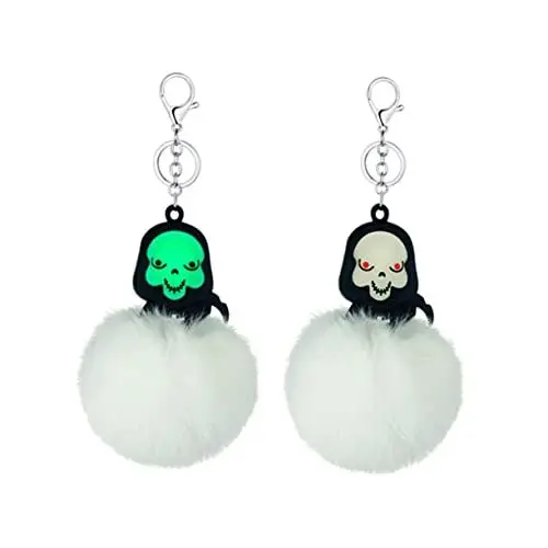 Produktbild: GALPADA 3st Halloween-schlüsselanhänger Schlüsselhalter Schlüsselring Schlüssel Dekoration Hängender Schlüsselanhänger Dekor Schlüsselanhänger Geist Leuchtend