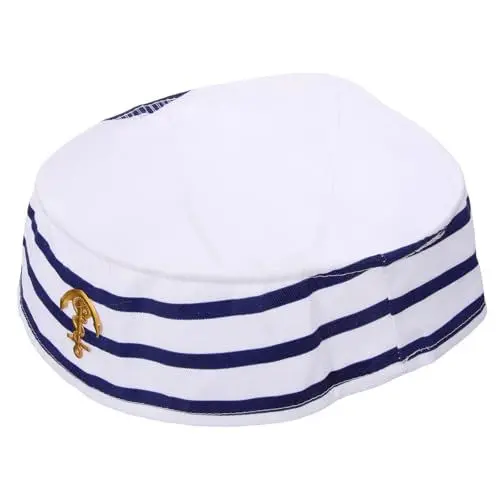 Produktbild: GALPADA 3st Marine-kappe Baskenmütze Für Männer Seekapitän Mütze Kapitänsmütze Für Cosplay Kapitänsmützen Für Die Party Canvas-hut Verkleidet Sonnenhut Hauben Für Kinder Hüte Wolle