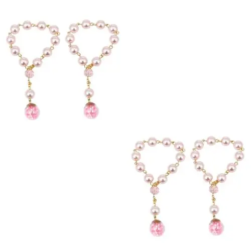 Produktbild: GALPADA 4 Stück Rosenkranz Rosenkränze-armbänder Taufschmuck Buddhistisches Gebetsarmband Armband Aus Meditationsperlen Perlenarmband Zur Taufe Baby Schlüsselanhänger Multifunktion Plastik