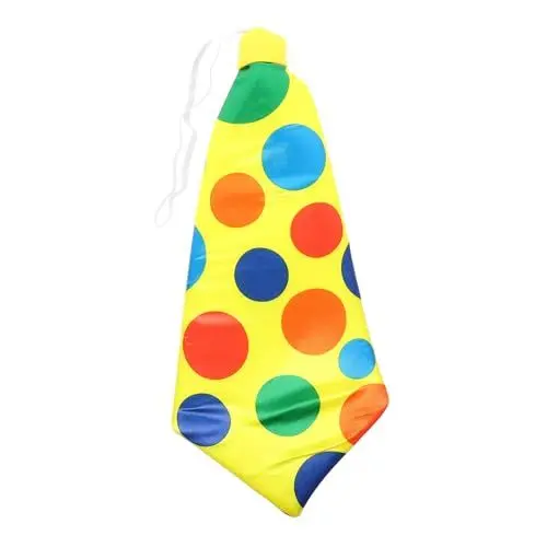 Produktbild: GALPADA 4 Stück binden faschingskostüme karnevalskostüme clown costume karnevalskleidung partyzubehör farbige Krawatten Clown-Krawatte für Cosplay Clown-Ornament Krawatte mit Punkten Satin