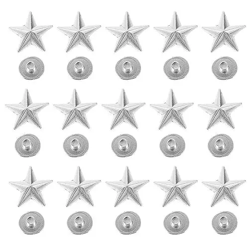 Produktbild: GALPADA 50 Stück Punk-kleidung Kleidungsspikes Spikes Zurückschrauben Nagelkopfspitze Spikes Für Kleidung Punk-spike-handwerk Punk-taschen-spikes-zubehör Legierung Niet Schuhspitzen