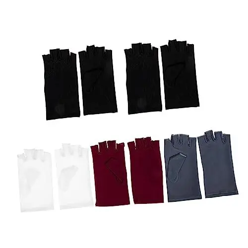 Produktbild: GALPADA Halbfingerhandschuhe – 5 Sets Griff- Und Bequem Für Damen Ideal Zum Autofahren Und Für Die Gartenarbeit