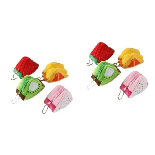 Produktbild: GALPADA 8 STK Mini-geldbörse Geldbörse Für Kinder Obst Geldbörse Mini-Handtasche Plüsch Geldbörse Kleine Geldbörse Mini-Sachen Für Den Geldbeutel Geldbörse Kinder Geldbörse