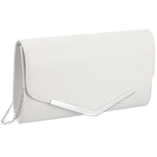 Produktbild: GALPADA Abendessen-tasche Weiße Handtasche Handy-geldbörse Reisetasche Für Damen Reisebrieftasche Nachricht Umschlag-abendclutch Silberne Clutch Mann Geldbörse Frauen Tragetasche Pu Braut