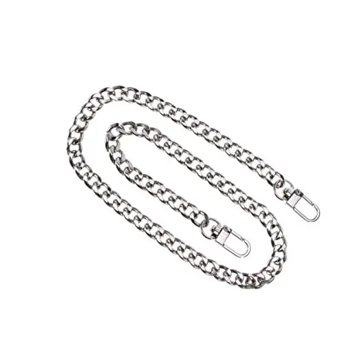 Produktbild: GALPADA Abnehmbare Metall Tasche Kette Schultergurt für Damen Praktischer Schulterriemen für Handtaschen als Ersatzriemen Silber