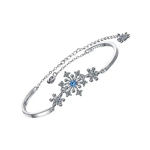 Produktbild: GALPADA Schneeflocke Uhr Zubehör Armband Modische Armreif Für Mädchen Prom Bankett Präsentieren