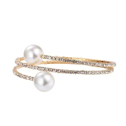 Produktbild: GALPADA Diamantarmband Armbänder Stretch-armband Armreifen Für Damen Strass-armband Kristallperle Handkette Perlenarmband Schmuck Strasssteine