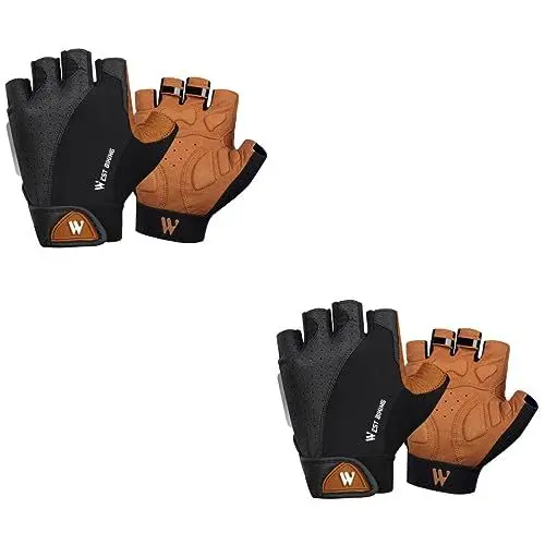 Produktbild: GALPADA Fahrradzubehör 2 Paar halbfinger Handschuhe motorradhandschuhe Bike Handschuhe Trainings Handschuhe Größe L Handschuhe Bike Gloves Motorradzubehör Fahrrad -Cross Ausrüstung Arbeit