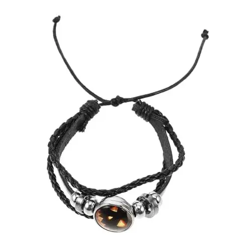Produktbild: GALPADA Geflochtenes Halloween Armband Für Herren Armbänder Für Herren Armband Für Herren Herrenarmband Herren Perlenarmband Halloween Armband Set Verstellbares Halloween Armband