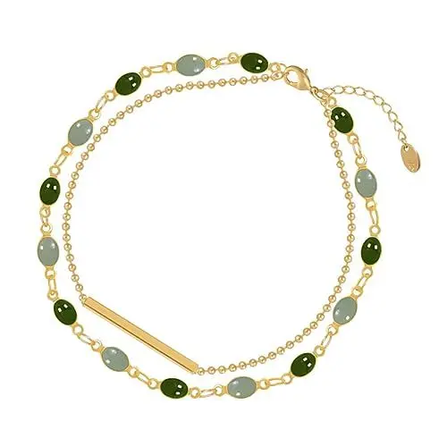 Produktbild: GALPADA Minimalistische Mehrlagige Schnurarmbänder für Frauen Charm Armband Perlen Freundschaft