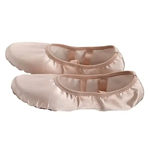 Produktbild: GALPADA Gymnastik-Yoga-Schuhe balettschuhe Ballet Schuhe Ballett Schuhe Erwachsene Ballettschuhe Satin-Ballettschuhe Spitzenschuhe Pantoffel Ballerinas Sohle Ballettschuh Balletttanzschuhe