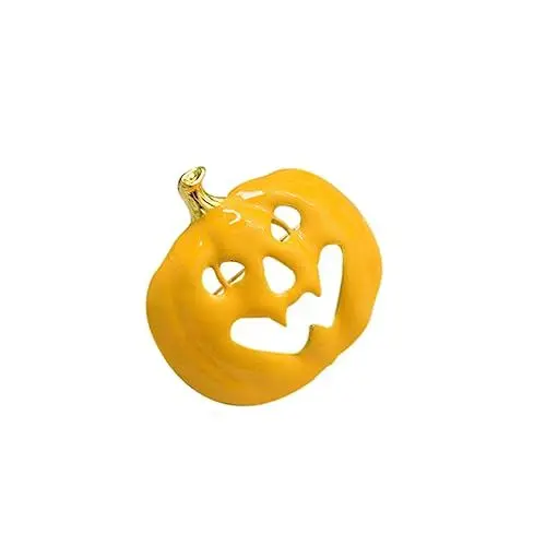 Produktbild: GALPADA Halloween Herz Kürbis Pan Brosche Pin Mode Schmuck Gelb Kürbis Zubehör