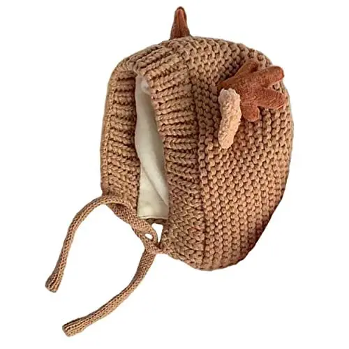 Produktbild: GALPADA Hut 1 X Weihnachtsgeweih-Mütze Rentier-Mütze Baby-Warmmütze Gehäkelte Strickmütze Mützen Für Babys Wintermütze Kleinkind-Mütze Baby-Winter-Strickmütze Garnmütze Beanie-Strickmütze