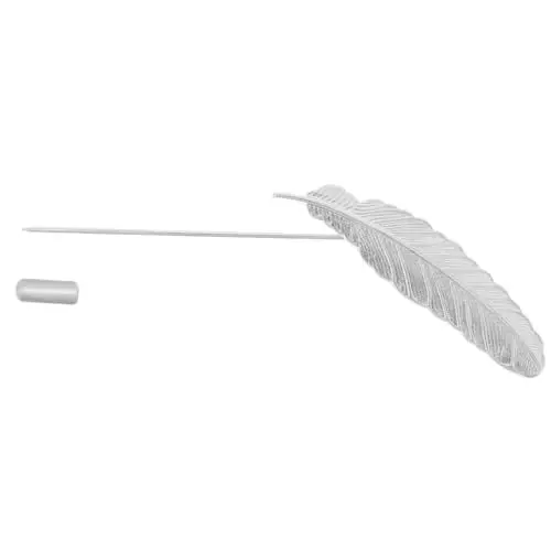 Produktbild: GALPADA Kragensteg-Krawattennadeln Metallblatt-Krawattennadeln Dekorativer Verschluss Revers-Stick-Brosche Für Damen Und Herren