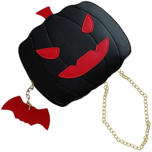 Produktbild: GALPADA Handtaschen in Kürbisform für Damen Umhängetasche Damen-geldbörse Schultertasche für Halloween
