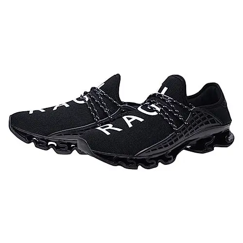 Produktbild: GALPADA Mann Sportschuhe Sportliche Schuhe Freizeitschuhe Herrenschuhe Mesh-Sneakers Männer Atmungsaktiver Mesh-Sneaker Lauflernschuhe Mann Turnschuhe atmungsaktive Sportschuhe Black