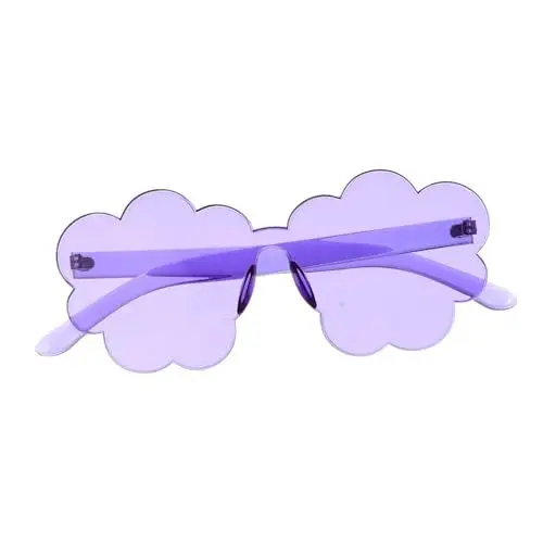 Produktbild: GALPADA Randlose Brille Blumensonnenbrille Für Mädchen Damen Sonnenbrille Polarisierte Damensonnenbrille Wolkenförmige Randlose Sonnenbrille Kind Erwachsener Stk Künstliche
