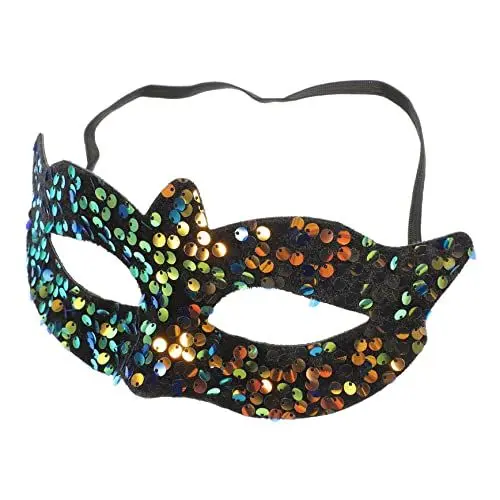 Produktbild: GALPADA Venezianische Partymaske Ohne Löcher Halloween-grimasse Kopfbedeckung Pailletten-maskenball-partymaske