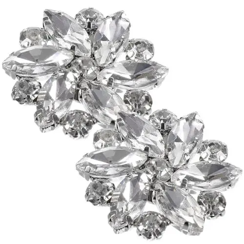 Produktbild: GALPADA Strass-Schuhclips Dekorative Schuhclips für Damen-Kleiderschuhe Elegante Brautschuhschnallen
