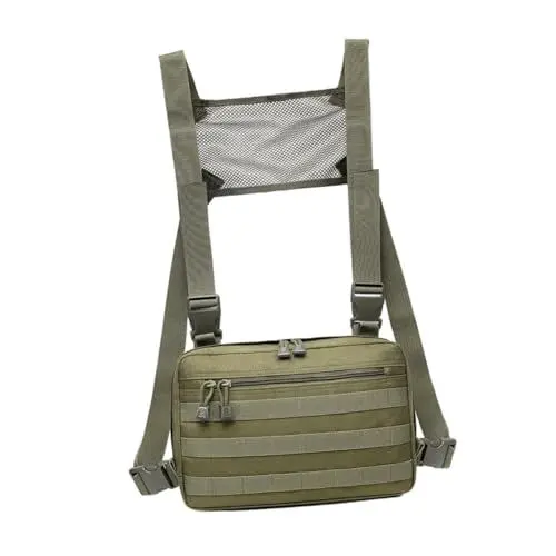 Produktbild: GALPADA Taktische Brusttasche Hüfttasche Für Männer Sporttasche Sport Für Männer Turnbeutel Für Männer Herrengeschirr Tasche Rucksack Tasche Mit Großem Fassungsvermögen Zu Fuß Reisen Nylon