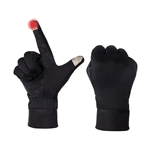 Produktbild: GALPADA Winterhandschuhe Für Männer Und Frauen Touchscreen Winddicht rutschfest Für Radfahren Outdoor-aktivitäten Schwarz