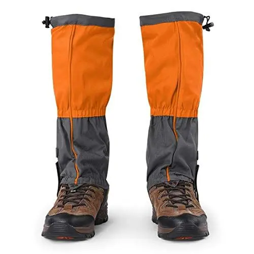 Produktbild: Gamaschen Wasserdicht Black Diamond Alpine Gaters,Wytino Schnee-Gamasche, Ski-Gamasche 1 Paar Outdoor wasserdichte Klettern Wandern Legging Gamaschen Schuh Stiefel Abdeckung für Erwachsene(Orange)