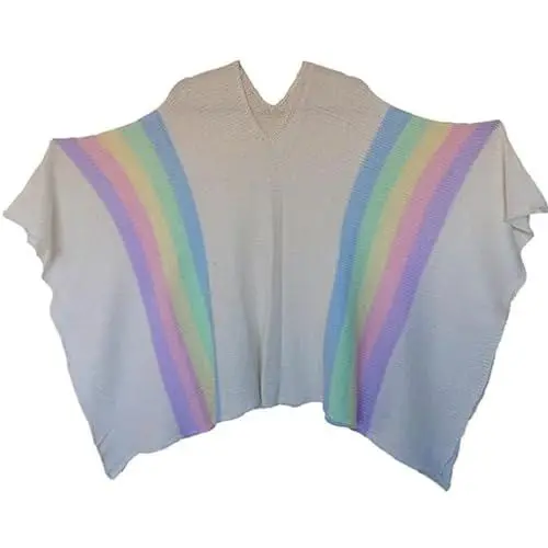 Produktbild: Gamboa Alpaka Wolle Poncho Damen Decke Ponchos Kapuze Cape Pancho Mexikanischer Wollponcho Winter Cowboy Hippie Jacke