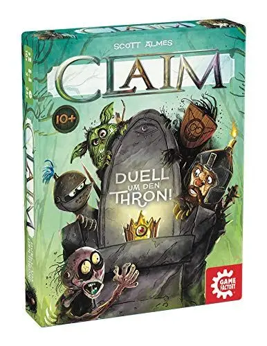Produktbild: Game Factory 646222 Claim, Das Duell um den Thron, Kartenspiel, Stichspiel, für 2 Spieler