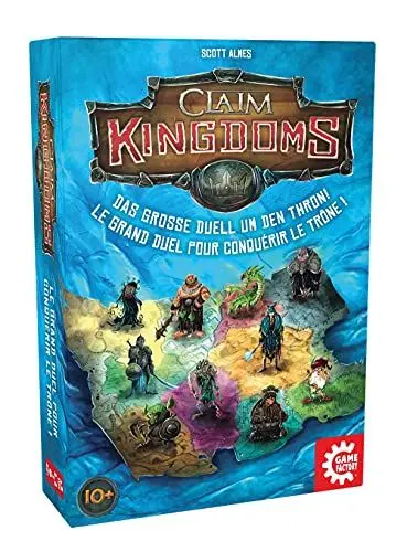 Produktbild: Game Factory 646269 Claim Kingdoms, das große Duell um den Thron! Legespiel für 2 Personen, Gesellschaftsspiel