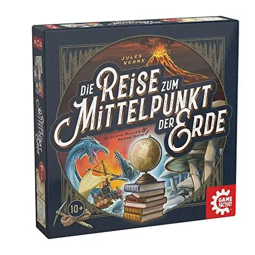 Produktbild: Game Factory 646304 Die Reise zum Mittelpunkt der Erde, Kartenspiel, ab 10 Jahren, Flip & Write Spiel