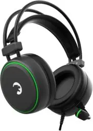 Produktbild: Gamepower Jin X Gaming Headset für PS4 PS5 PC Switch One, PS5 Headsets mit Mikrofon, Kopfhörer mit Kabel, 50 mm trieber, 3,5mm Klinke, Audiobuchse, Schwarz