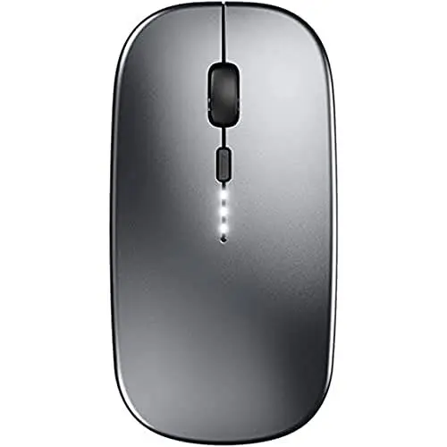 Produktbild: GameXtrem Maus kabellos, Silent wiederaufladbare Bluetooth-Funkmaus (Tri-Mode: BT 5.0/4.0+2.4G), Ergonomische tragbare Maus Bluetooth für Laptop PC Computer, Mac OS,Android,Windows