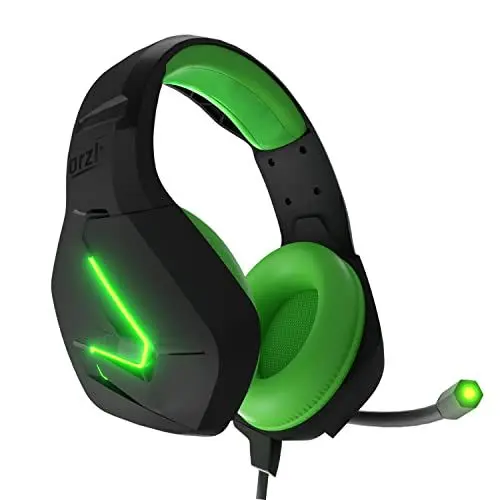 Produktbild: Gaming Headset für PC PS5, Playstation PS4, Xbox Series X | S, Xbox ONE,Nintendo Switch, Laptop & Google Stadia Stereo-Sound with mit Geräuschunterdrückung Microphone-Hornet RXH-20 Sagano Auflage