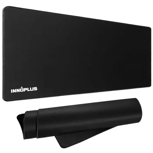 Produktbild: Gaming Mauspad XXL - Pc Unterlage, Computer Mousepad, Maus Pad 800 x 400mm, Extended Matte Large Size, Gamer Mouspad Rutschfest - Schwarz